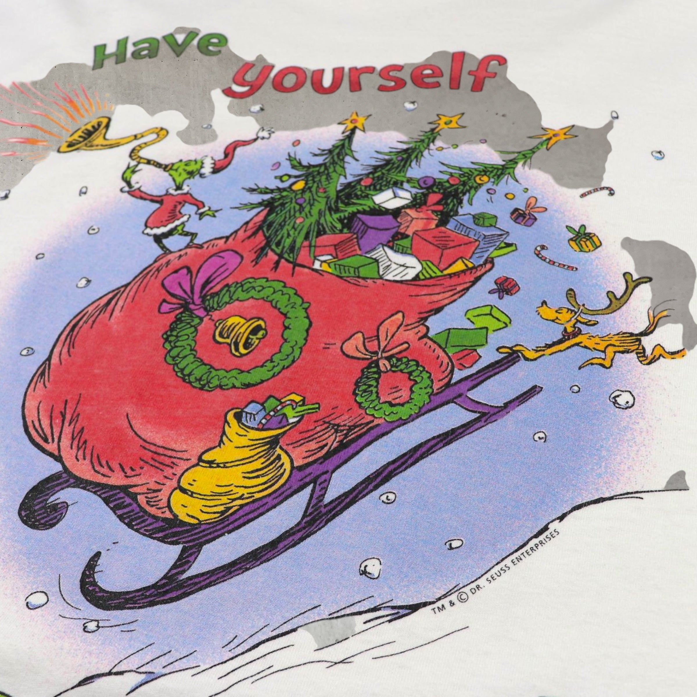 Vintage 90s Grinch Christmas Long-Sleeve T Shirt – Major Vintage 90s Grinch Christmas Long-Sleeve T Shirt – Major