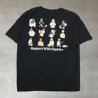 rappers with puppies hip hop rap graphic t shirt on black cotton