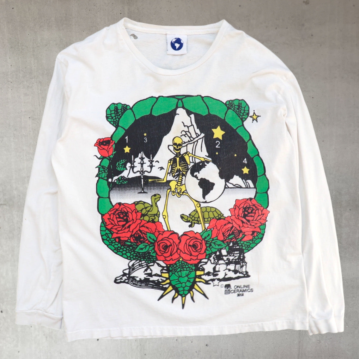 Online ceramics long sleeve graphic tee from major league vintage in london 