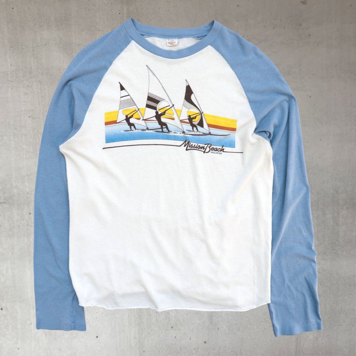 vintage 70s mission beach hollister sailing t shirt from Major League Vintage Store in London