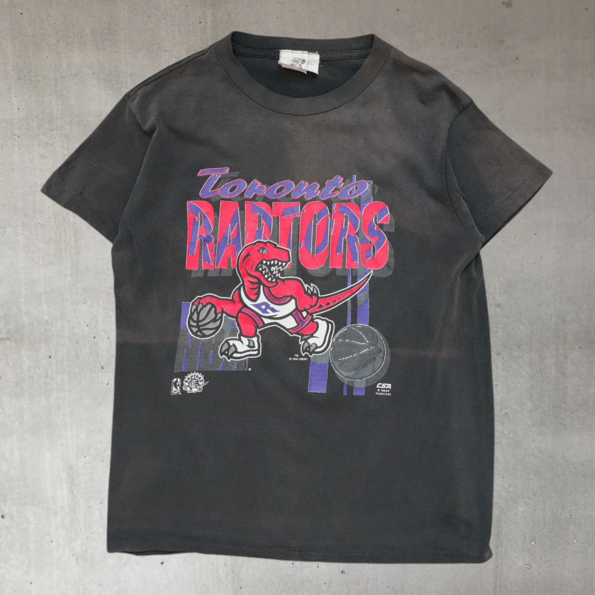 vintage 90s faded nba basketball t shirt from Major League Vintage in London