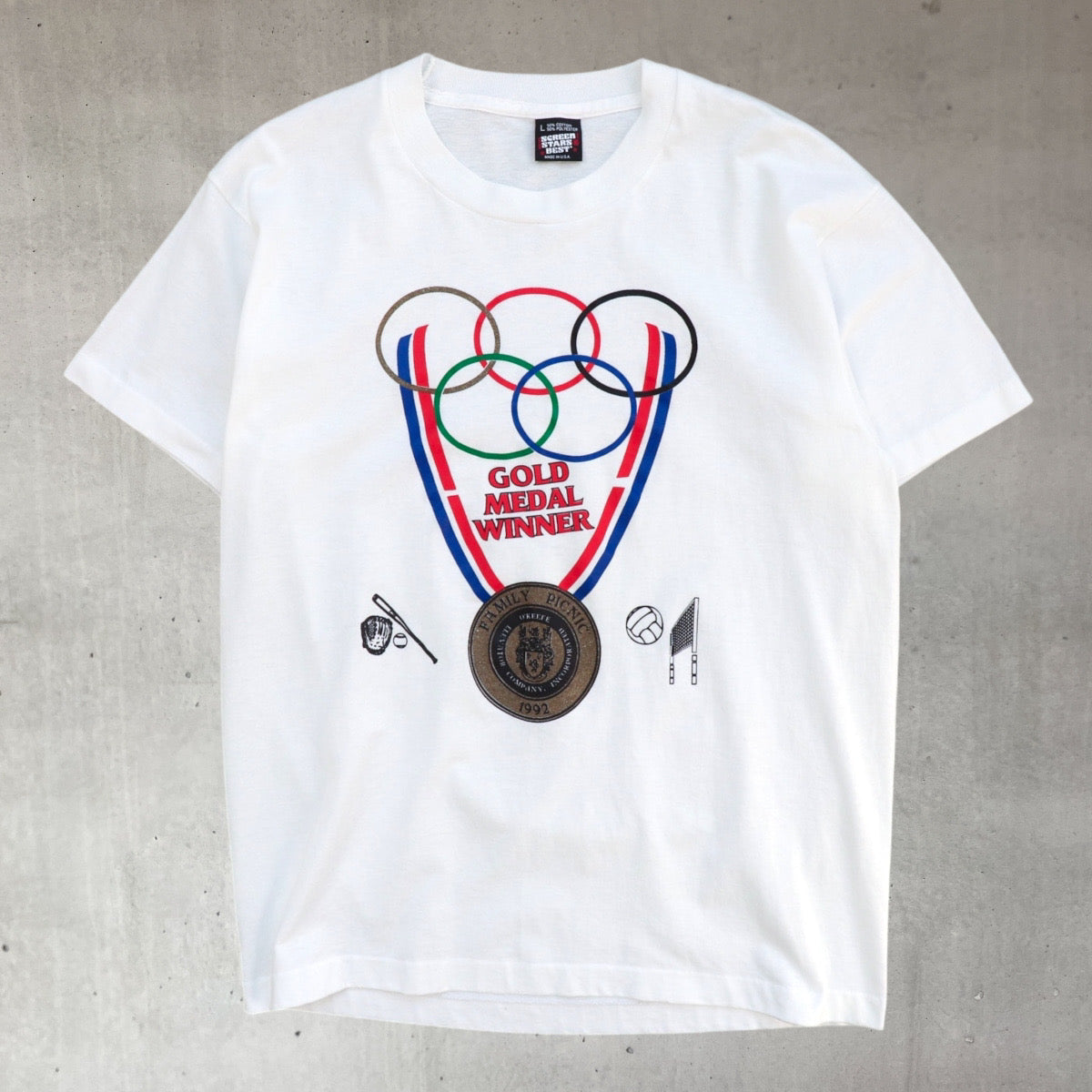 Vintage 90s gold medal olympics joke graphic tee from major league vintage in london 