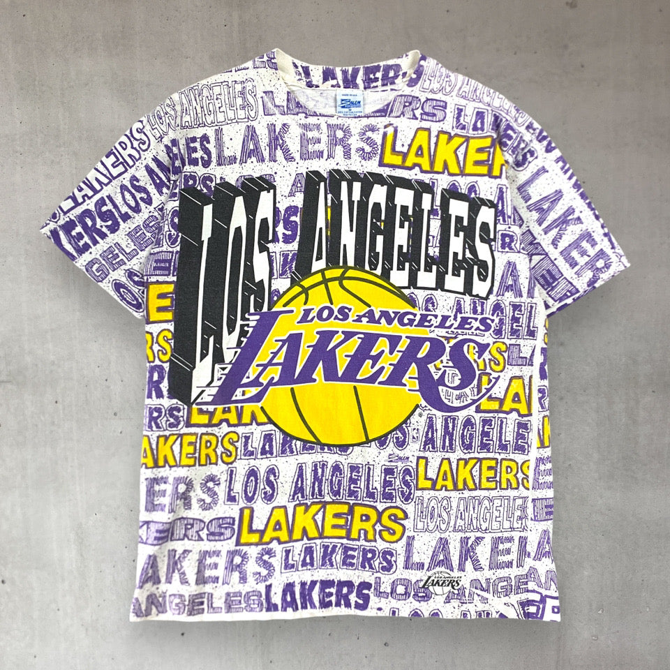 rare 90s vintage los angeles lakers t shirt from Major League Vintage in London