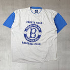 Brooklyn dodgers mlb baseball t shirt on premium quality made in USA single stitch cotton from Major League Vintage in London