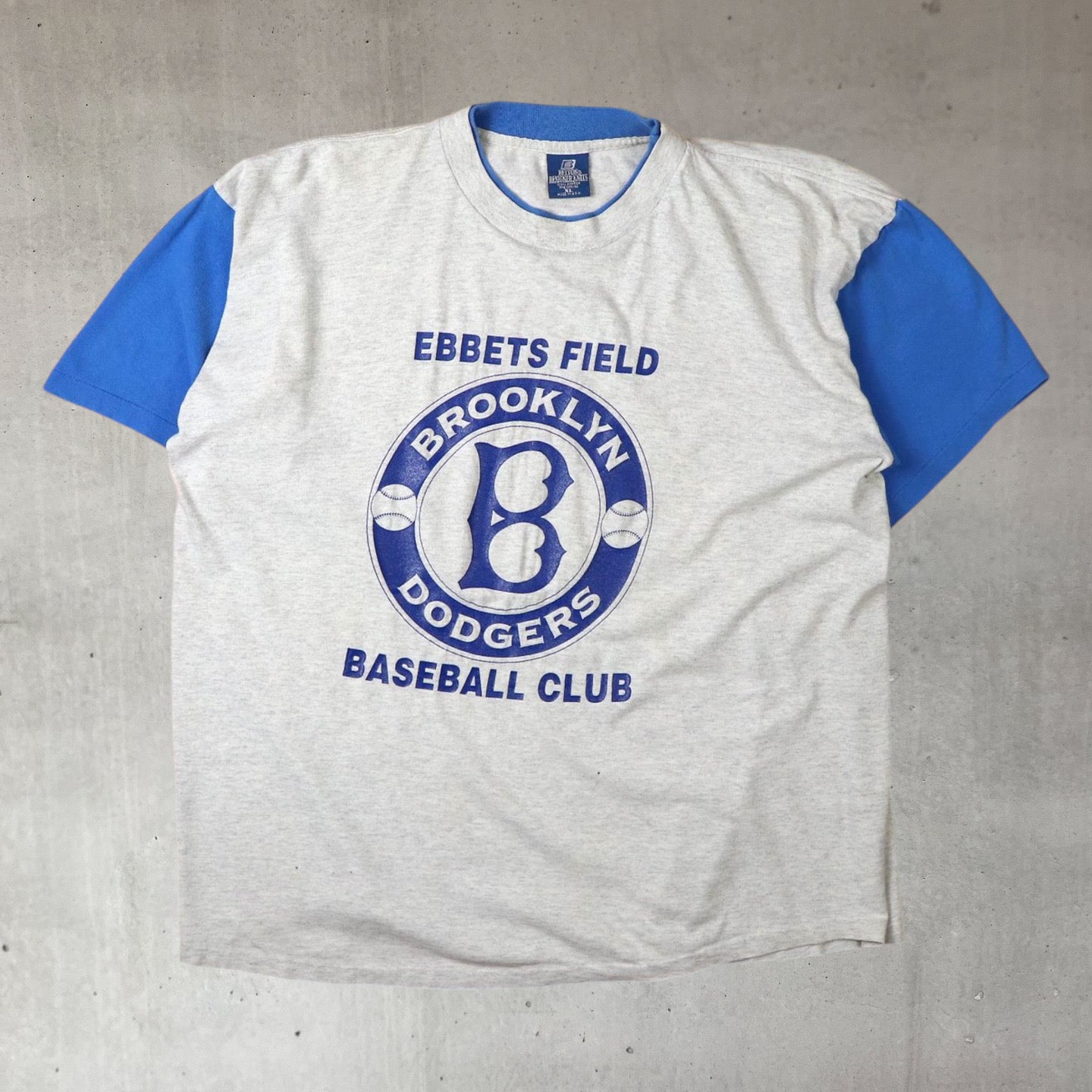 Brooklyn dodgers mlb baseball t shirt on premium quality made in USA single stitch cotton from Major League Vintage in London