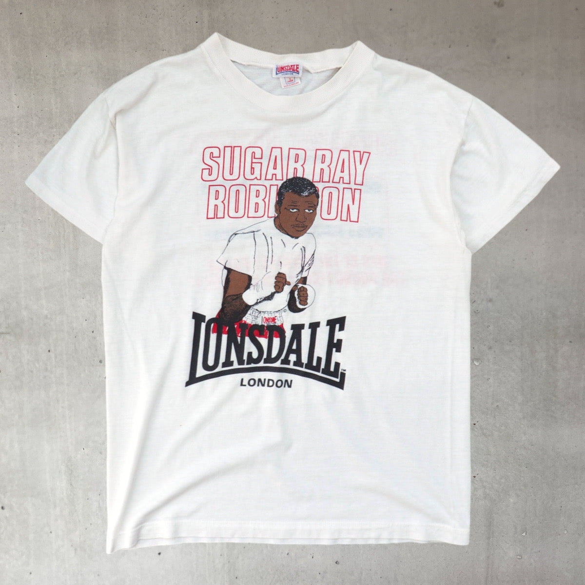 vintage 80s sugar ray robinson t shirt from Major League Vintage Store in London