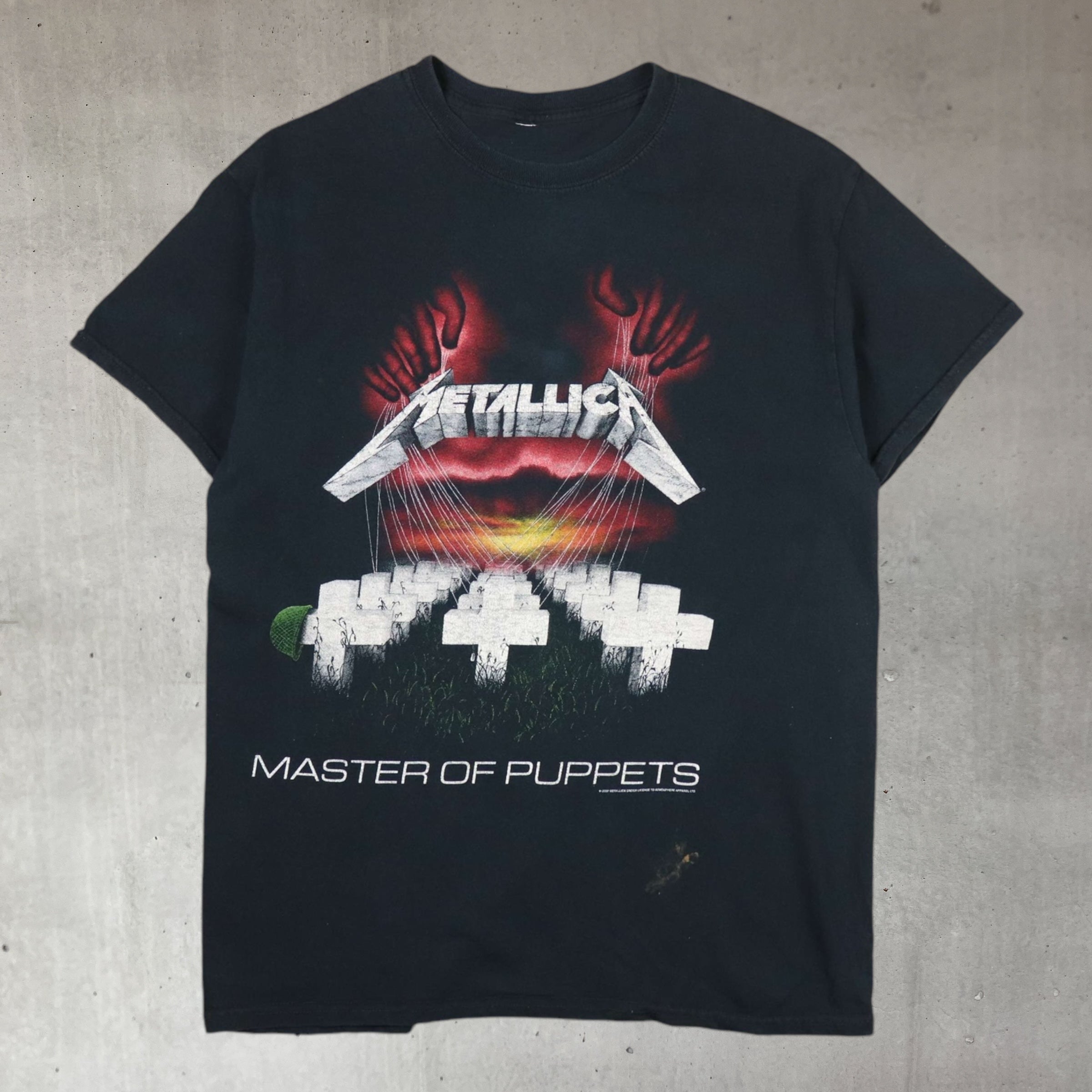 vintage 2007 metallica master of puppets distressed band t-shirt
