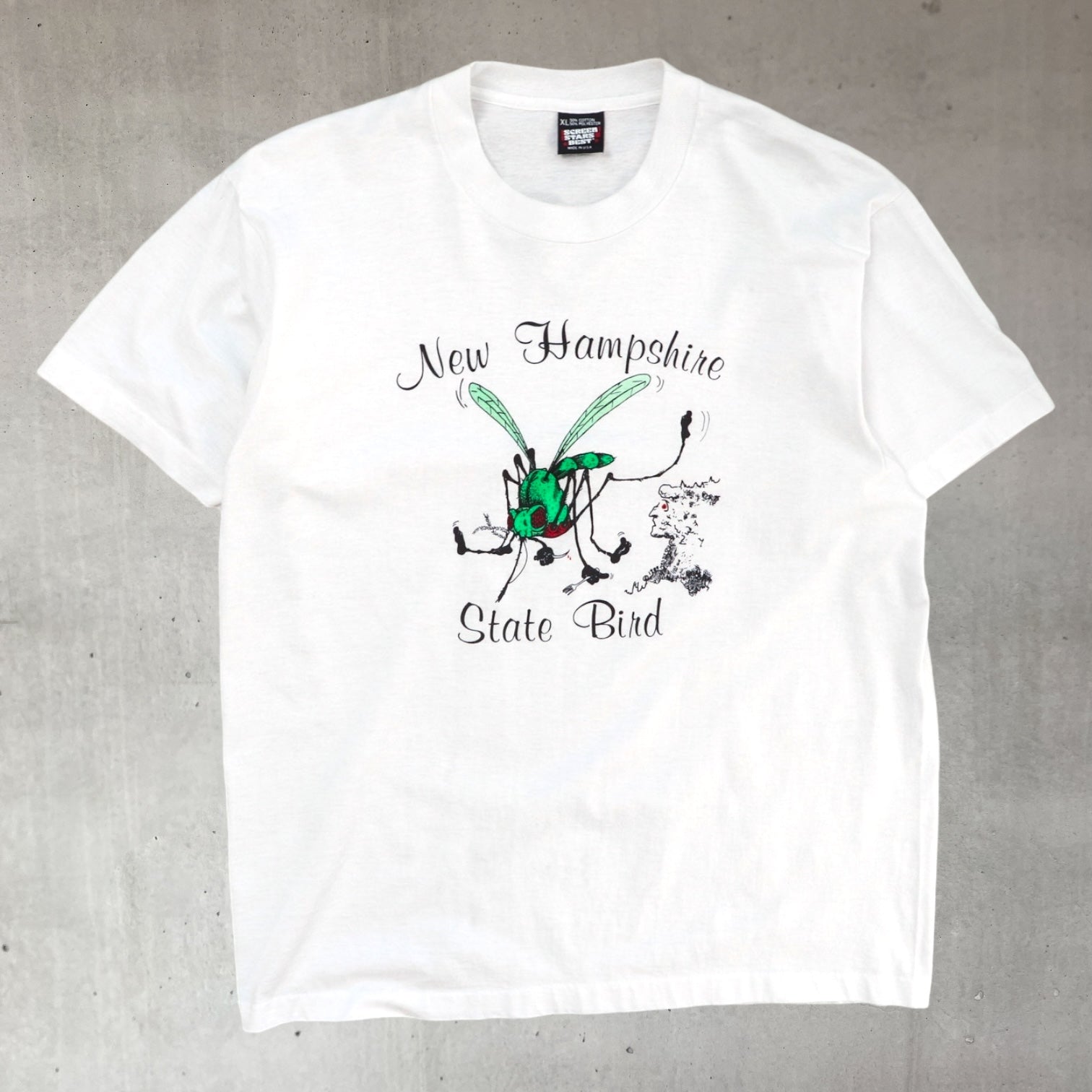 Vintage single stitch mosquito New Hampshire joke tee from major league vintage in London 