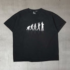 vintage top gear british racing tv show promo t shirt with an evolution of stig graphic